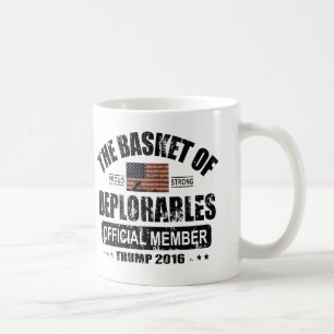 Caneca De Café Cesta oficial do membro de Deplorables