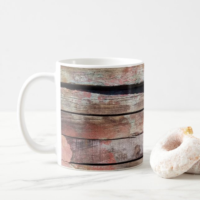 Caneca De Café Cesto de madeira russa (Com Donut)