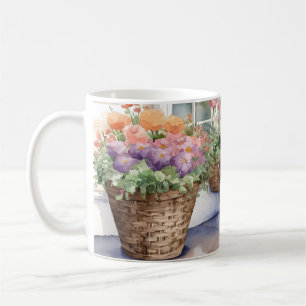 Caneca De Café Cestos de flores