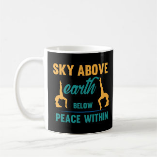 Caneca De Café Céu Acima da Terra Abaixo da Paz Dentro