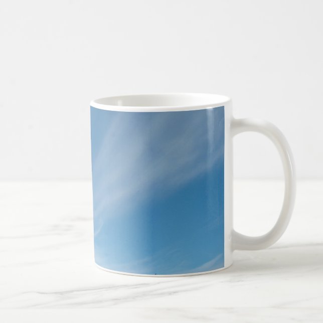 Caneca De Café Céu azul e nuvens brancas (Direita)