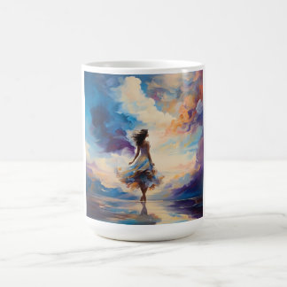 Caneca De Café Céu e Memórias: Mulher Decidida