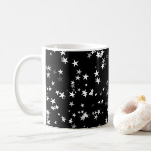 Caneca De Café Céu Estrelado Luxuoso Elegância Estelar Astronomia