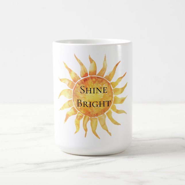 Caneca De Café Céu Sol Brilha Forte (Centro)