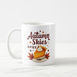 Caneca De Café Céus de Outono e Tortas de Abóbora Aconchegante Ou