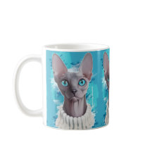 Céus nos olhos (gato de Sphynx)