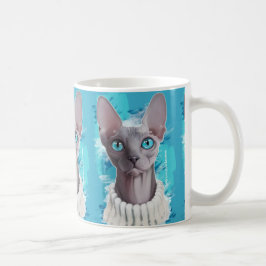 Caneca De Café Céus nos olhos (gato de Sphynx)