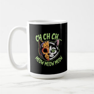 Caneca De Café Ch Ch Ch Meow Meow Meow Meow Meme Engraçado Gato d
