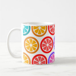 Caneca de Café Chá 330 ml Colorida Fruta Grande Ca