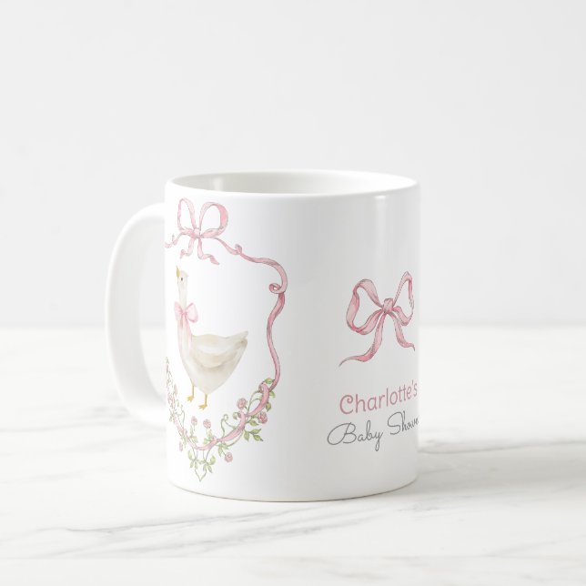 Caneca De Café Chá bobo Rosa Arco Quente- (Frente Esquerda)