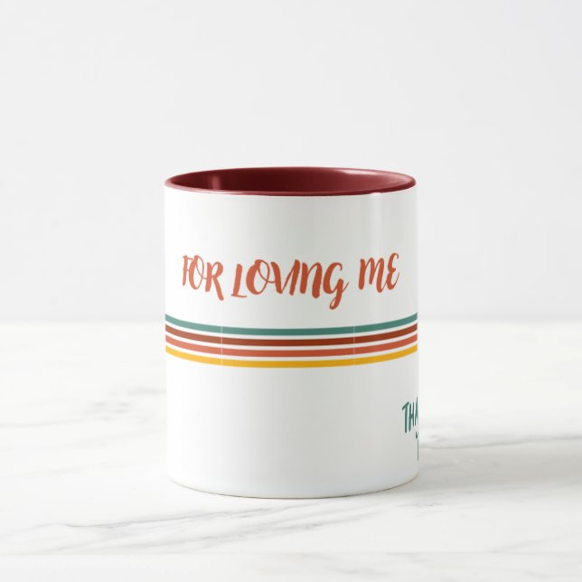 Caneca de café, chá com mensagem de amor (Centro)