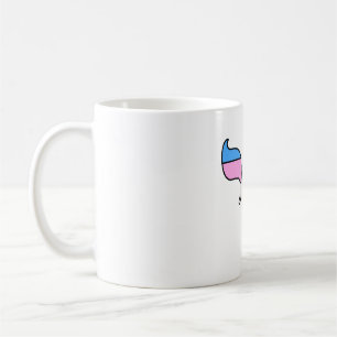 Caneca De Café Chá da Bandeira do Orgulho Trans