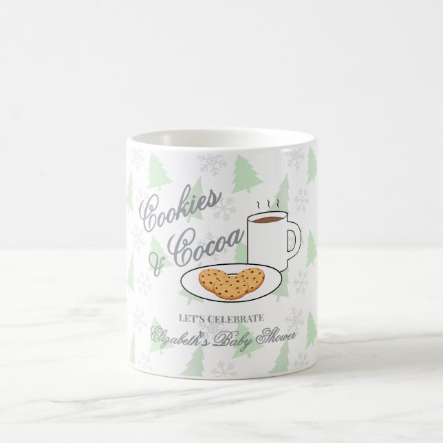 Caneca De Café Chá de Bebê Cookies & Cocoa (Centro)