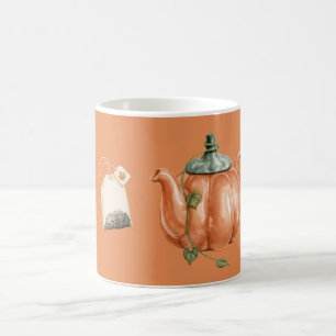 Caneca De Café Chá de Bule de Abóbora Laranja