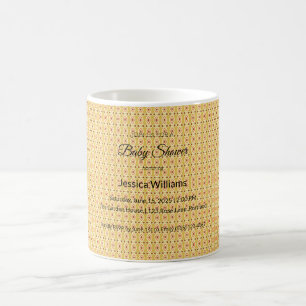Caneca De Café Chá de fraldas Cute Boho Sexo Neutro, Personalizáv