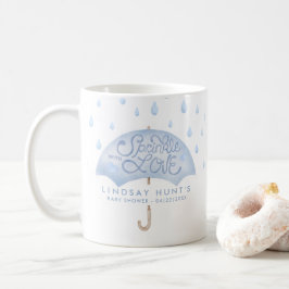 Caneca De Café Chá de fraldas de borda azul