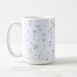 Caneca De Café Chá de fraldas de Verão Floral elegante de Flor Az