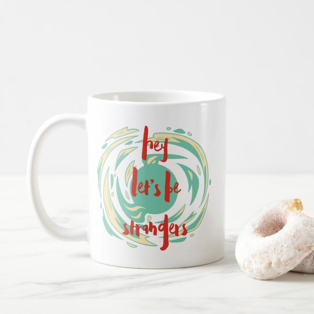 Caneca De Café Chá de Humor Sarcástico Engraçado (Com Donut)