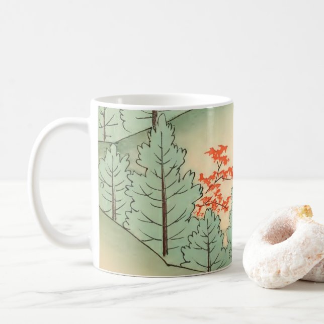 Caneca De Café Chá de ilustrações artísticas japonesas (Com Donut)