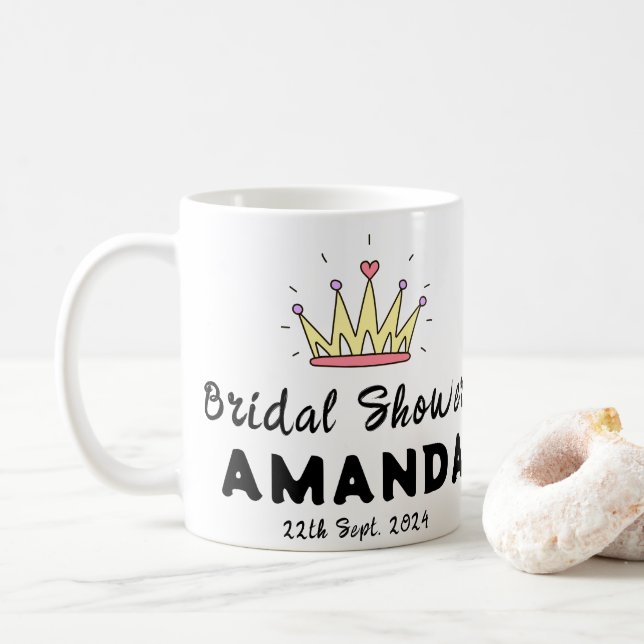 Caneca De Café Chá de Noiva (Com Donut)