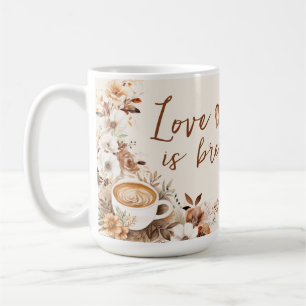 Caneca De Café Chá de Noiva Amor em Fervura