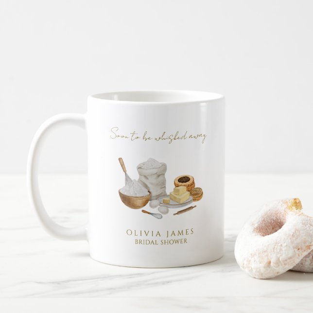 Caneca De Café Chá de noiva para ser levada embora em breve (Com Donut)