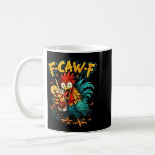 Caneca De Café Chá Gelado F-Caw-F Galo Vintage Engraçado Sarcásti