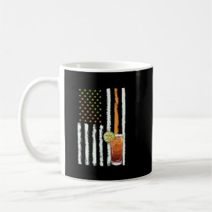 Caneca De Café Chá gelado - Vintage USA Flag para chá gelado