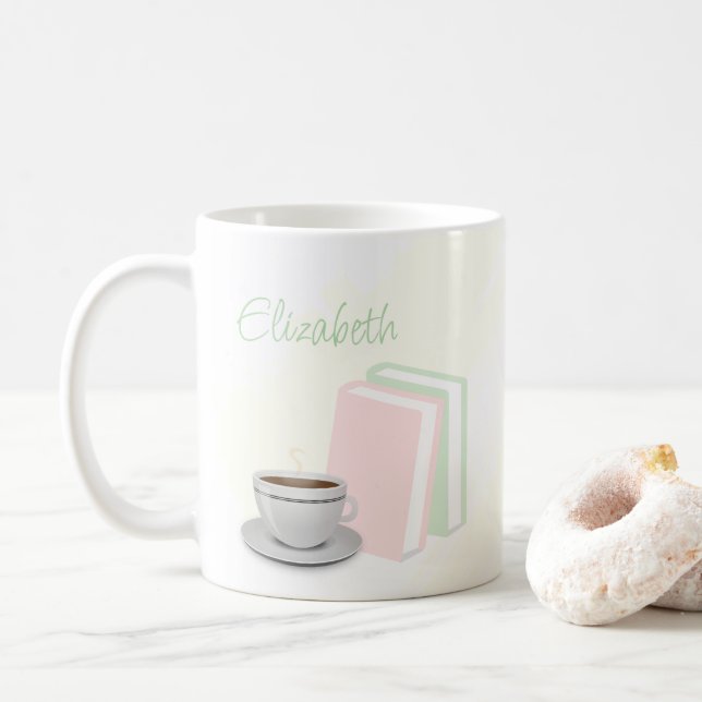 Caneca De Café Chá & Livros Chá de Panela (Com Donut)