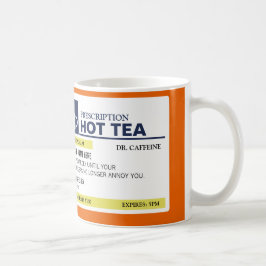 Caneca De Café Chá quente da prescrição engraçada
