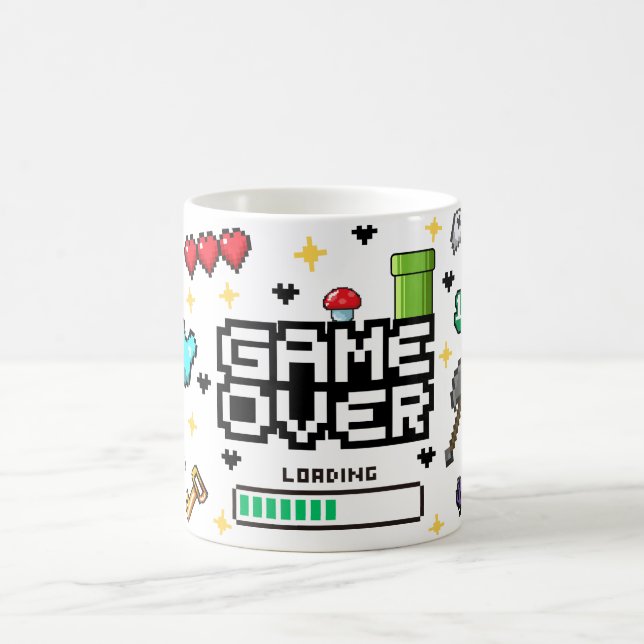 Caneca de Café Chá Retro Gamer (Centro)