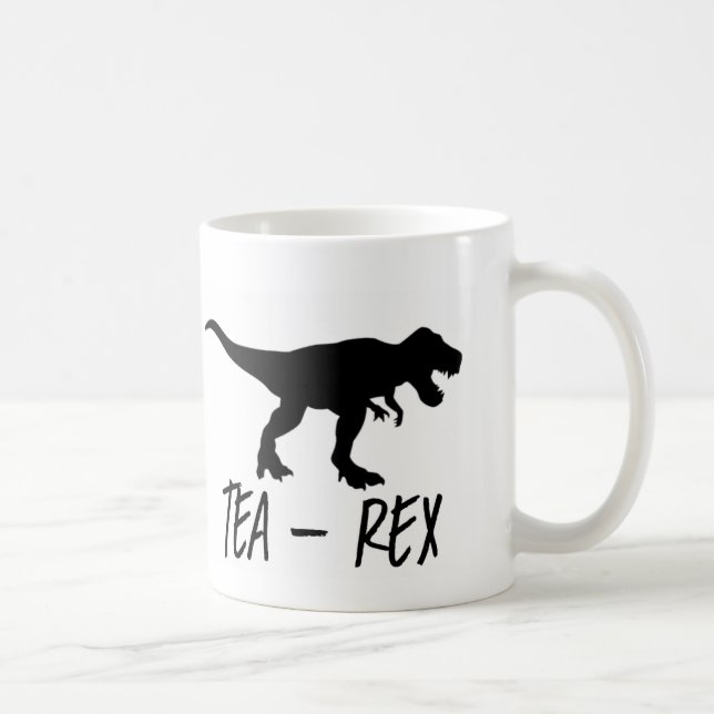 Caneca De Café Chá Rex - design engraçado do chá/caneca (Direita)