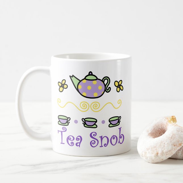 Caneca De Café Chá Snob (Com Donut)