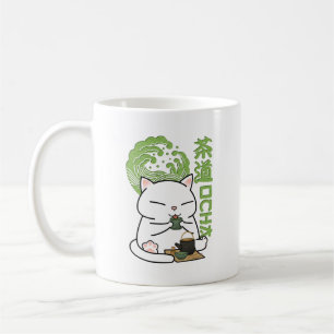 Caneca De Café Chá Verde Gato Chubby