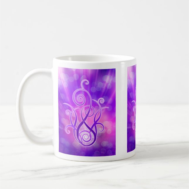 Caneca De Café Chama violeta/fogo violeta (Esquerda)