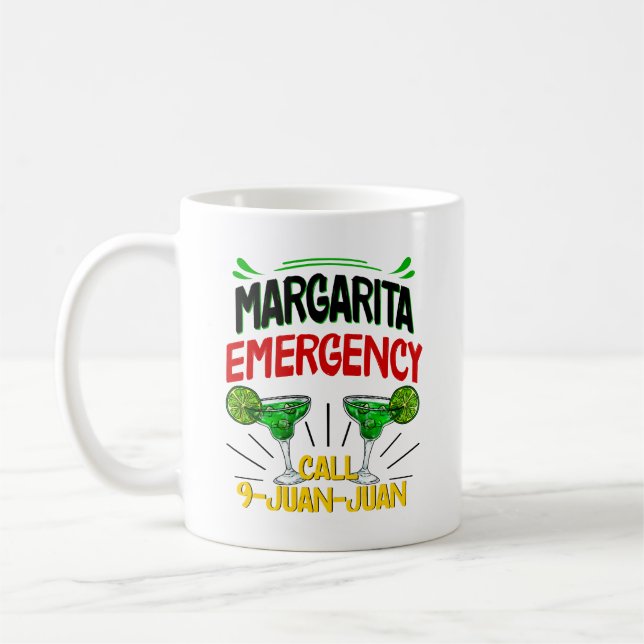 Caneca De Café Chamada de Emergência Margarita 9 Juan (Esquerda)