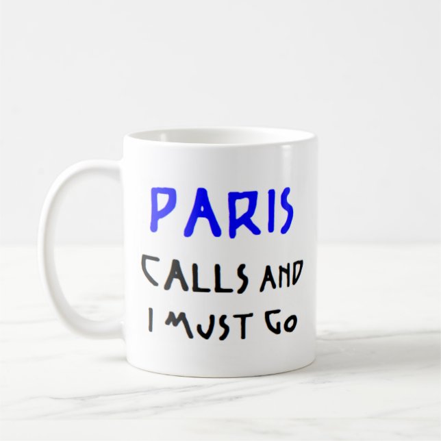 Caneca De Café chamadas de french paris (Esquerda)