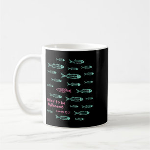 Caneca De Café Chamado Para Ser Diferente Romanos 12_2 Peixe Cris