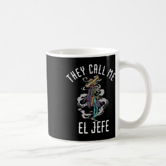 Caneca De Café Chamam-Me El Jefe Mexicano Sombrero Cowboy Costu