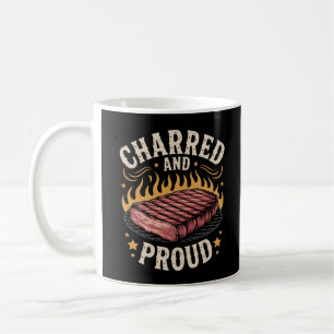 Caneca De Café Chamas de CHURRASCO Russo e Orgulhosas