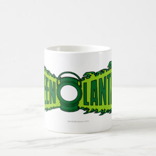 Caneca De Café Chamas verdes do logotipo