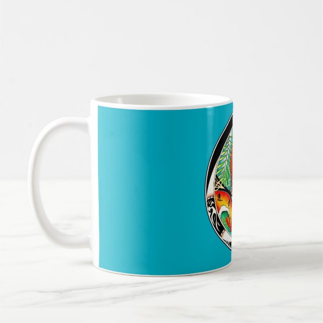 Caneca De Café Chameleon Art Drawing (Esquerda)