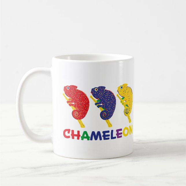 Caneca De Café Chameleon Changing (Esquerda)