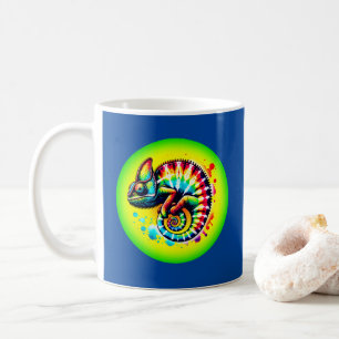 Caneca De Café Chameleon Tie-Dye