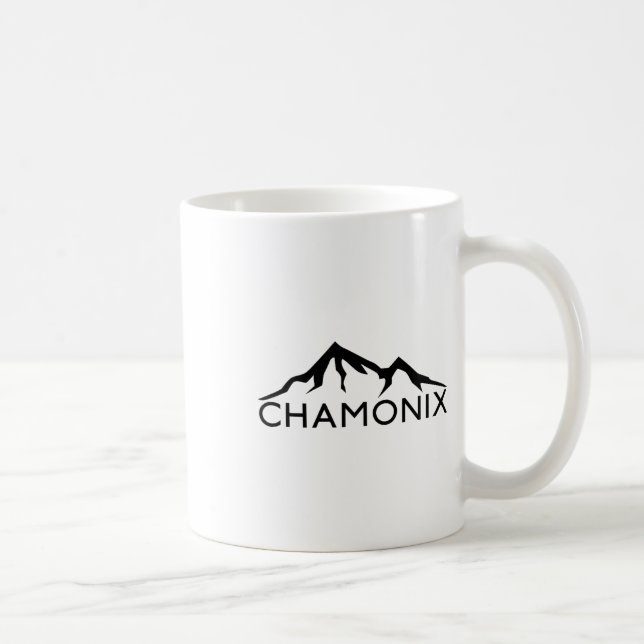 Caneca De Café Chamonix França Esqui  (Direita)