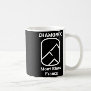 Caneca De Café Chamonix Mont Blanc França Esqui Esqui de Montanha