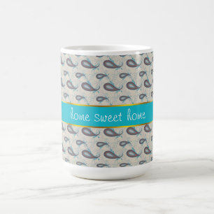 Caneca De Café Champagne Paisley Pattern