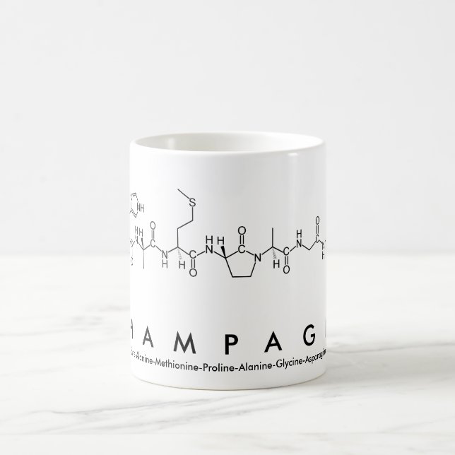 Caneca De Café Champagne peptide mug (Centro)