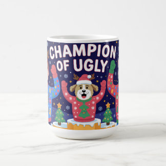 Caneca De Café Champion of Ugly Christmas Sweater
