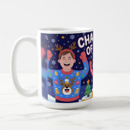 Caneca De Café Champion of Ugly Christmas Sweater 